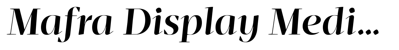 Mafra Display Medium Italic